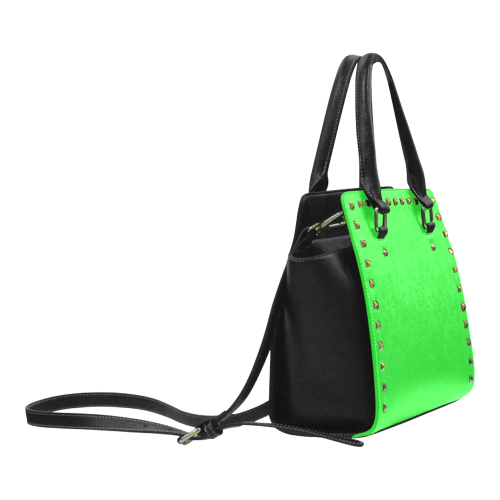 GREEN APPROVED Rivet Shoulder Handbag (Model 1645)