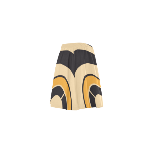 Geo Aztec Bull Tribal Mini Skating Skirt (Model D36)