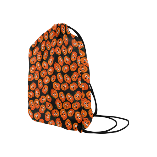 Spooked Halloween Pumpkins Large Drawstring Bag Model 1604 (Twin Sides)  16.5"(W) * 19.3"(H)