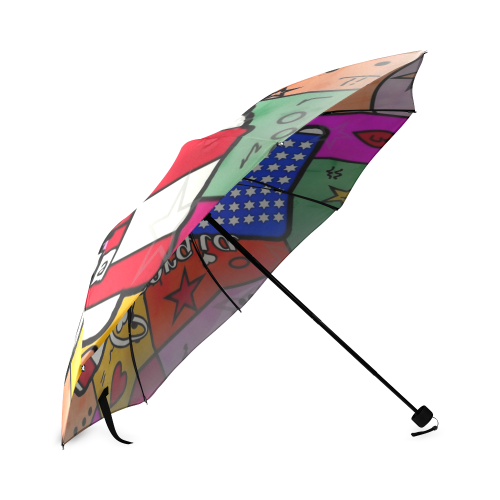 Marietta Popart by Nico Bielow Foldable Umbrella (Model U01)