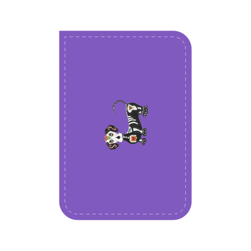 Dachshund Sugar Skull Purple Car Seat Belt Cover 7''x10''
