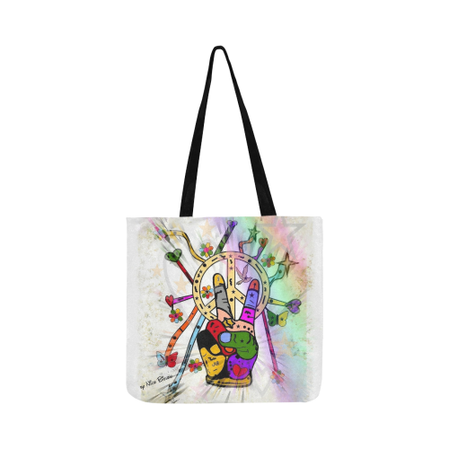 Peace Popart by Nico Bielow Reusable Shopping Bag Model 1660 (Two sides)