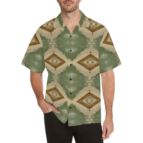 Geometric Camo Colors Hawaiian Shirt (Model T58)