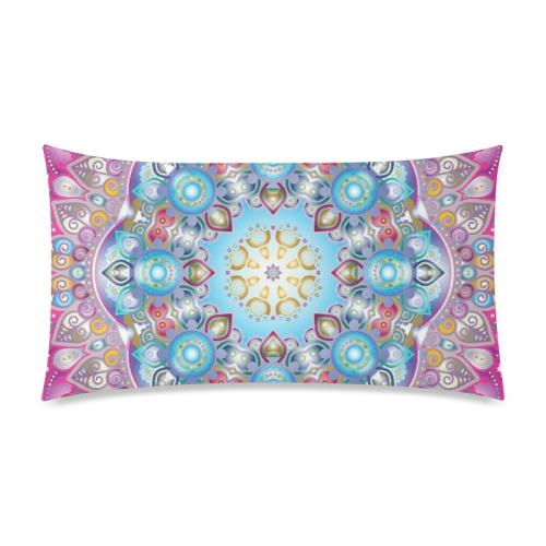MANDALA DIAMONDS ARE FOREVER Rectangle Pillow Case 20"x36"(Twin Sides)