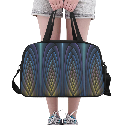 Art Deco Pattern Fitness Handbag (Model 1671)