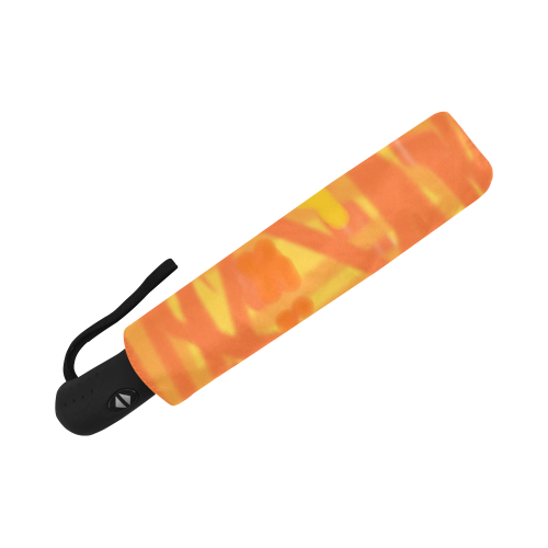 Orange and Yellow Scribbles Auto-Foldable Umbrella (Model U04)