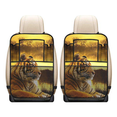 Tiger and Sunset Car Seat Back Organizer (2-Pack)