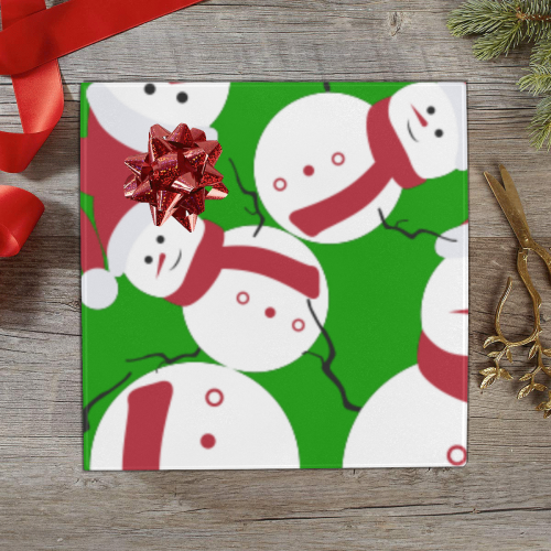 Snowman Gift Wrapping Paper 58"x 23" (2 Rolls)
