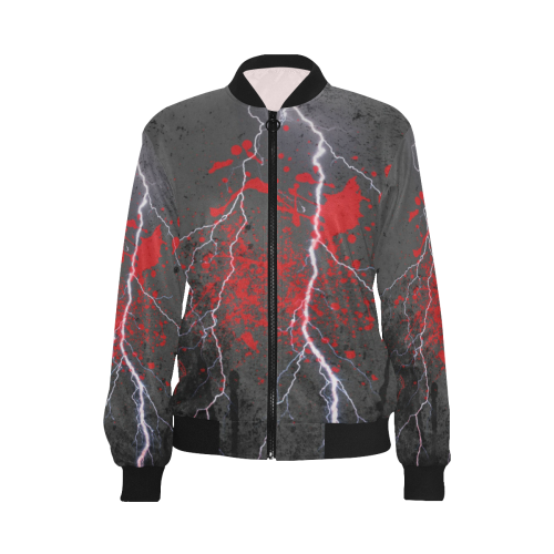 Laughing nightmare by Nico Bielow All Over Print Bomber Jacket for Women (Model H36)