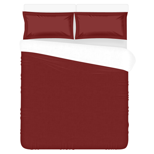 color blood red 3-Piece Bedding Set