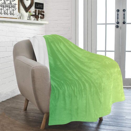 Yellow Green Ombre Ultra-Soft Micro Fleece Blanket 50"x60"