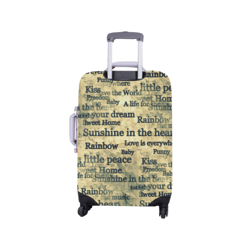 Words Popart by Nico Bielow Luggage Cover/Small 18"-21"