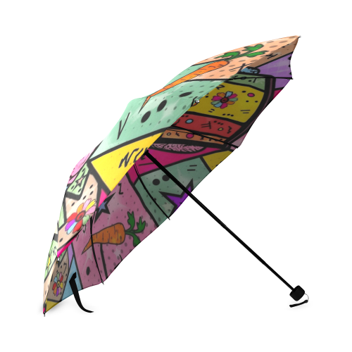 Bunny Popart by Nico Bielow Foldable Umbrella (Model U01)