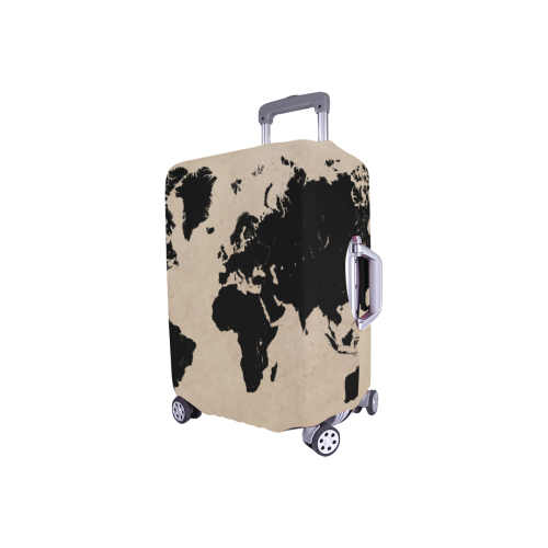 world map Luggage Cover/Small 18"-21"