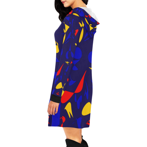 zappwaits fantastic 4 All Over Print Hoodie Mini Dress (Model H27)