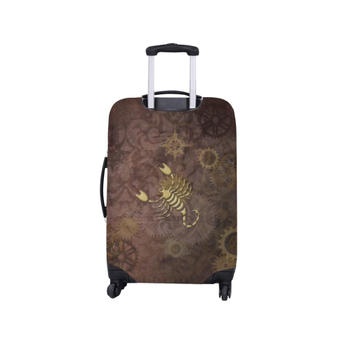 Steampunk Zodiac Scorpio Luggage Cover/Small 18"-21"