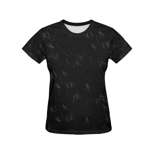My Pets Hair All Over Print T-shirt for Women/Large Size (USA Size) (Model T40)