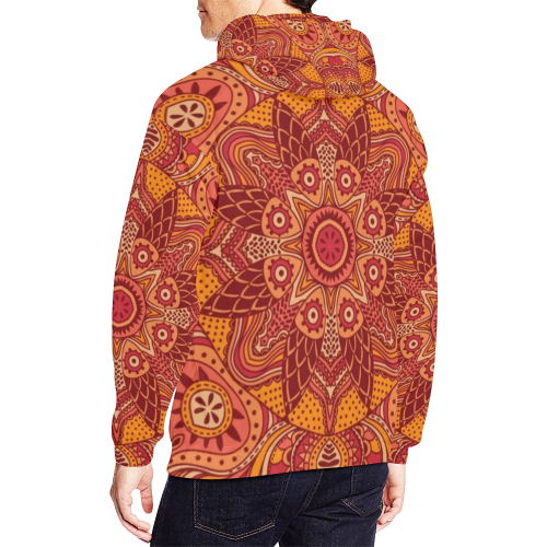 MANDALA SPICE OF LIFE All Over Print Hoodie for Men/Large Size (USA Size) (Model H13)
