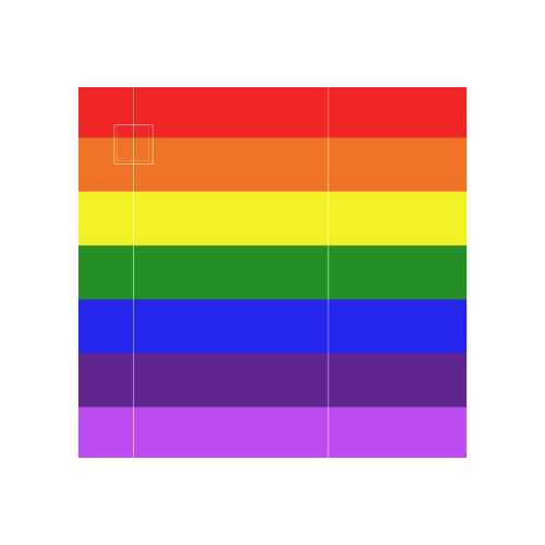 Rainbow Flag (Gay Pride - LGBTQIA+) Neoprene Water Bottle Pouch/Large