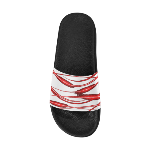 PeaarLemon Sandal Red Woman Women's Slide Sandals (Model 057)