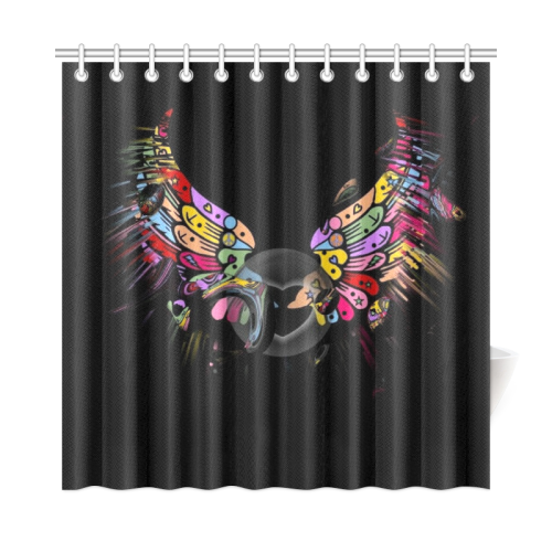 Angel Popart by Nico Bielow Shower Curtain 72"x72"