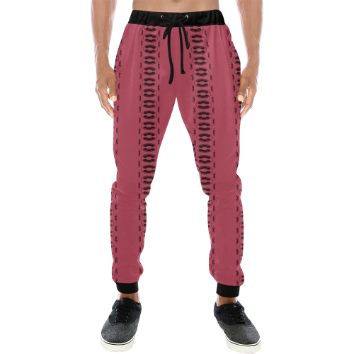 digital abstract lines Men's All Over Print Sweatpants (Model L11)