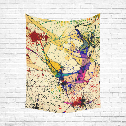 Paint Cotton Linen Wall Tapestry 60"x 80"