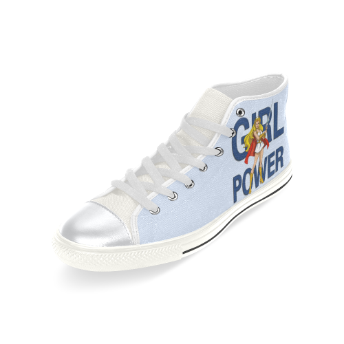 Girl Power (She-Ra) High Top Canvas Shoes for Kid (Model 017)