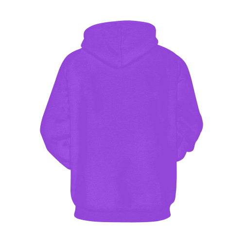 color blue violet All Over Print Hoodie for Men/Large Size (USA Size) (Model H13)