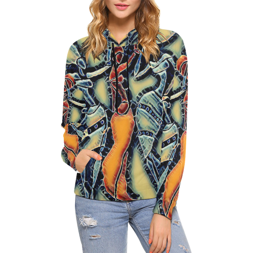 Sistas2 All Over Print Hoodie for Women (USA Size) (Model H13)