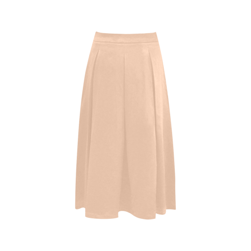 color apricot Aoede Crepe Skirt (Model D16)