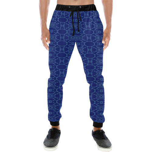 digital geometry Men's All Over Print Sweatpants (Model L11)