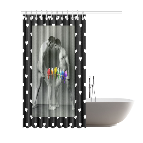 The Budgie Smugglers Shower Curtain 72"x84"