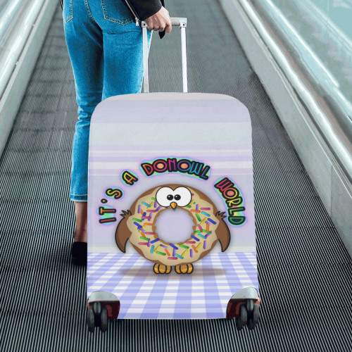 it's a donowl world-sprinkles Luggage Cover/Large 26"-28"