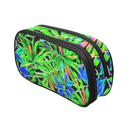 Pretty Leaves 4C by JamColors Pencil Pouch/Large (Model 1680)
