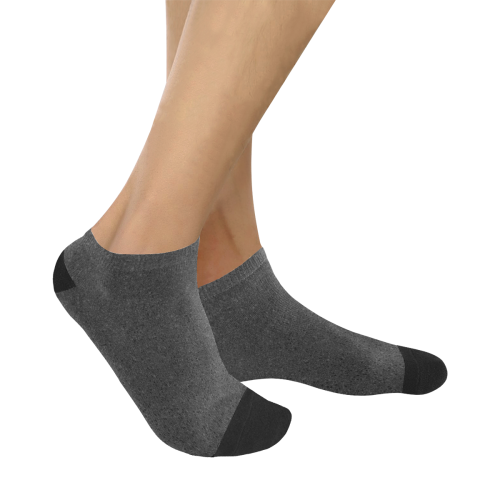 Black Glitter Women's Ankle Socks
