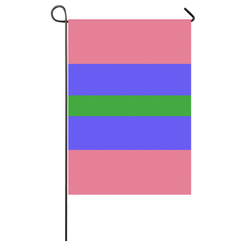 Trigender Flag Garden Flag 28''x40'' （Without Flagpole）