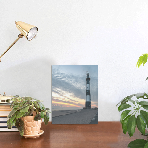 Sunrise Lighthouse Photo Panel for Tabletop Display 6"x8"