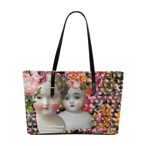 Flower Dolls Euramerican Tote Bag/Large (Model 1656)