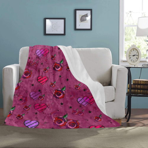 Rose by Popart Lover Ultra-Soft Micro Fleece Blanket 50"x60"