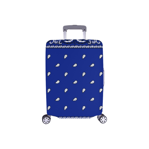 KERCHIEF PATTERN BLUE Luggage Cover/Small 18"-21"