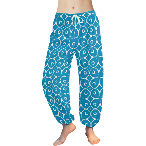 My Lucky Day Blue Women's All Over Print Harem Pants (Model L18)