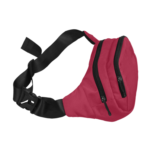 Color Solid Jester Red Fanny Pack/Small (Model 1677)