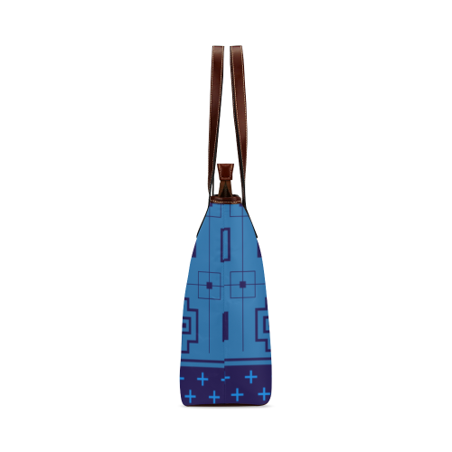 The Directions Blue Shoulder Tote Bag (Model 1646)