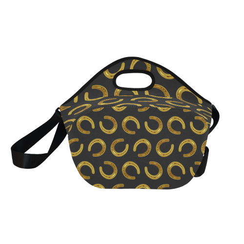 Golden horseshoe Neoprene Lunch Bag/Large (Model 1669)