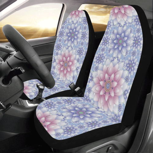 ornaments pink, blue, pattern Car Seat Covers (Set of 2)