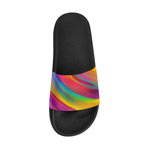 Rainbow Dreams Men's Slide Sandals (Model 057)