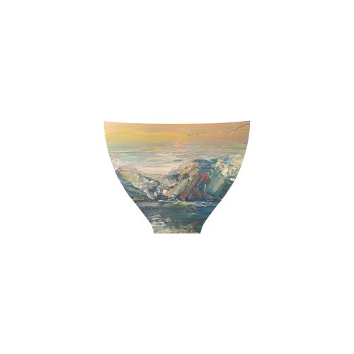 Mountains painting Custom Bikini Swimsuit (Model S01)