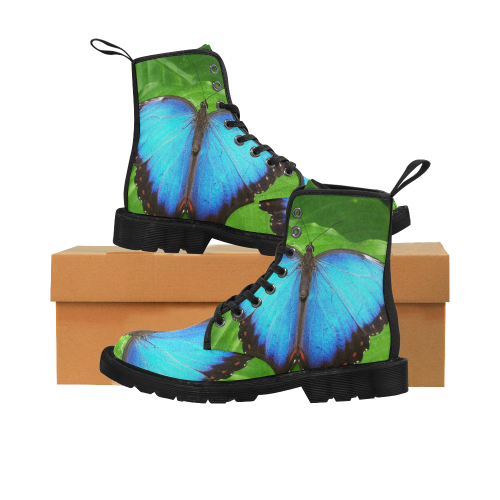 Butterfly Martin Boots for Women (Black) (Model 1203H)