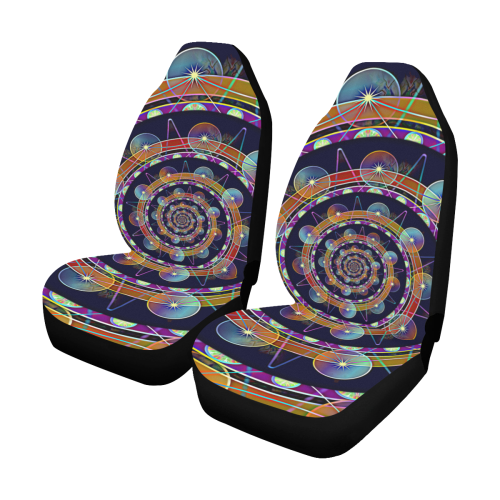 POWER SPIRAL universe planet orbit Car Seat Covers (Set of 2)